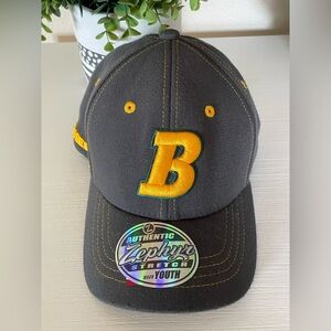Brand New Zephyr NDSU Bison Baseball "B" Logo Gray gold Youth Bison Cap